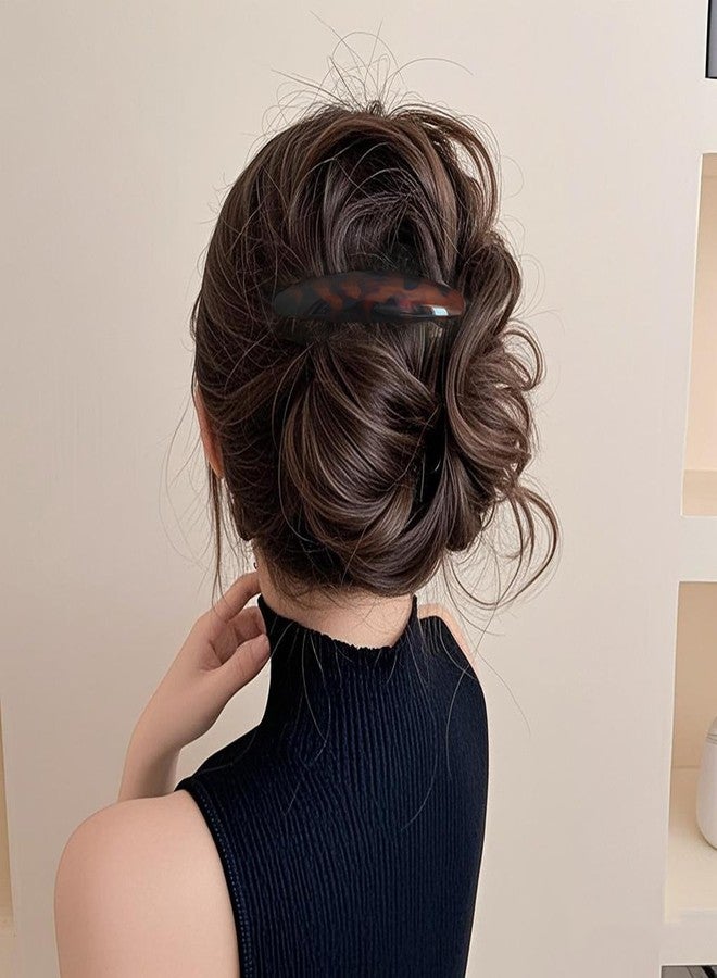 Markuii Large Hair Barrette for Women 4 Inch No Slip Not Easy to Break French Hair Clips for Thick to Thin Hair, 3 Pack - Image 5